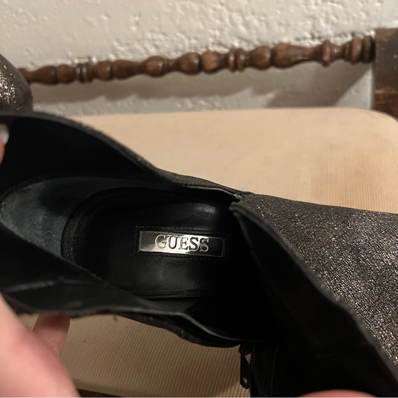 Guess 7.5 Metallic Bootie Heels - Picture 6 of 7